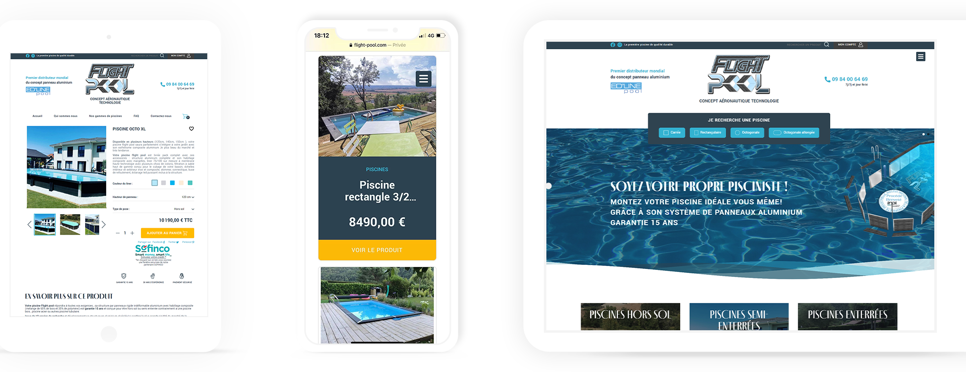 Site e-commerce Flight Pool